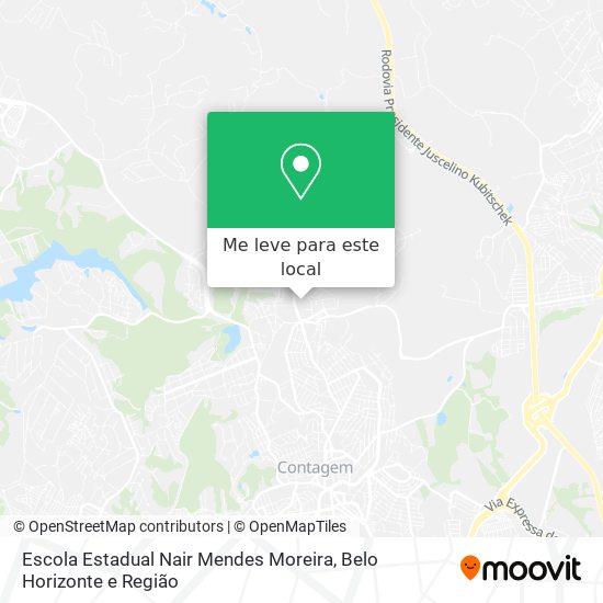 Escola Estadual Nair Mendes Moreira mapa