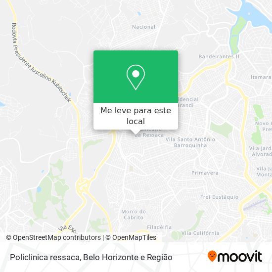 Policlinica ressaca mapa