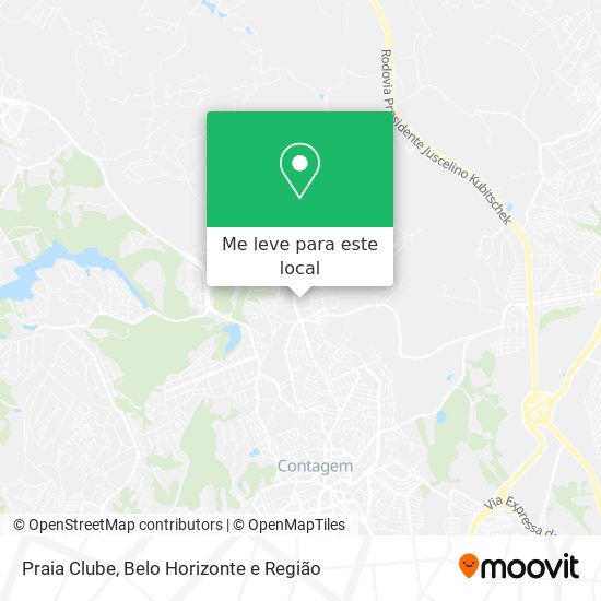 Praia Clube mapa