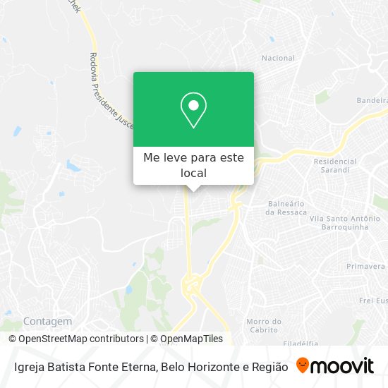 Igreja Batista Fonte Eterna mapa