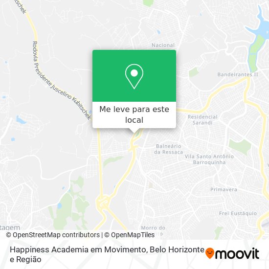 Happiness Academia em Movimento mapa