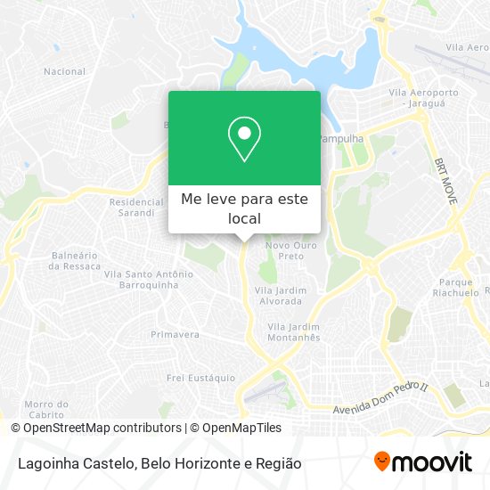 Lagoinha Castelo mapa