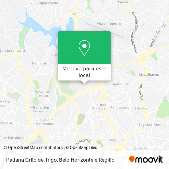 Padaria Grão de Trigo mapa