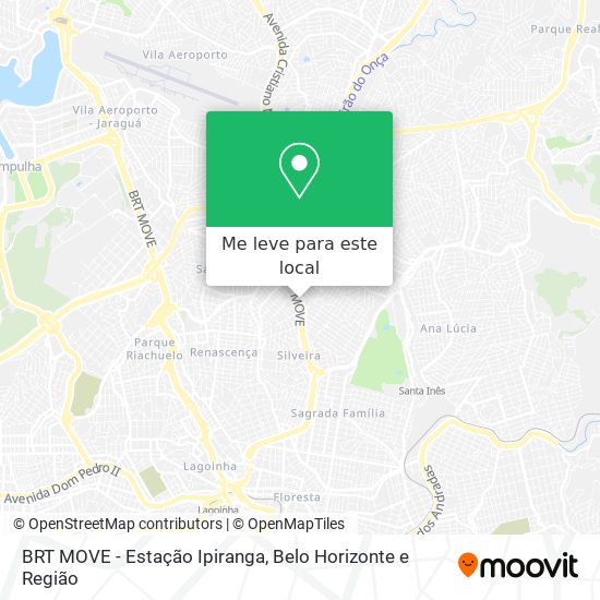 BRT MOVE - Estação Ipiranga mapa