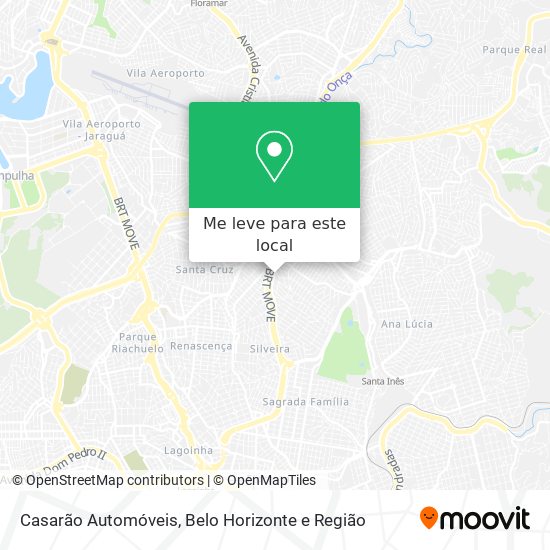 Casarão Automóveis mapa