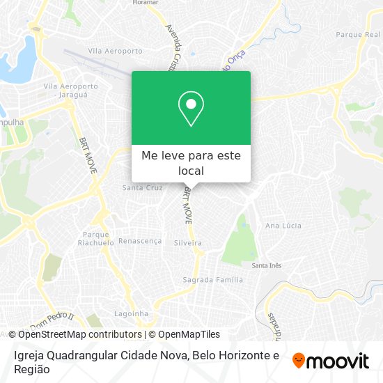 Igreja Quadrangular Cidade Nova mapa