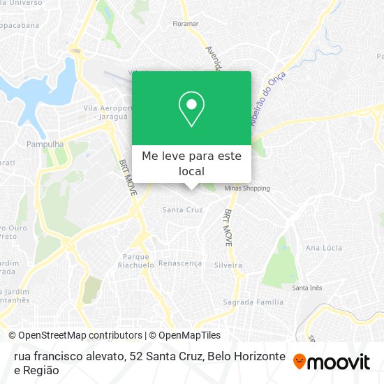 rua francisco alevato, 52 Santa Cruz mapa
