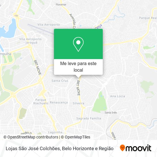 Lojas São José Colchões mapa