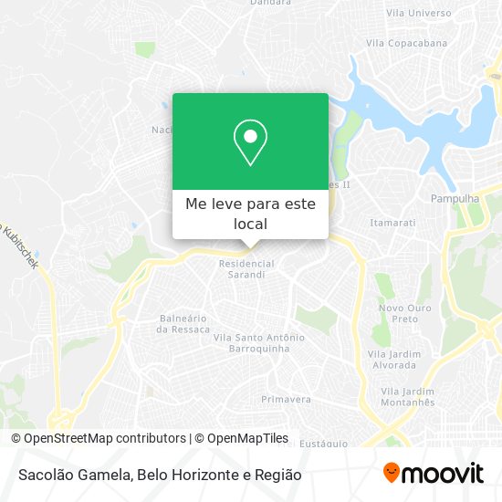 Sacolão Gamela mapa
