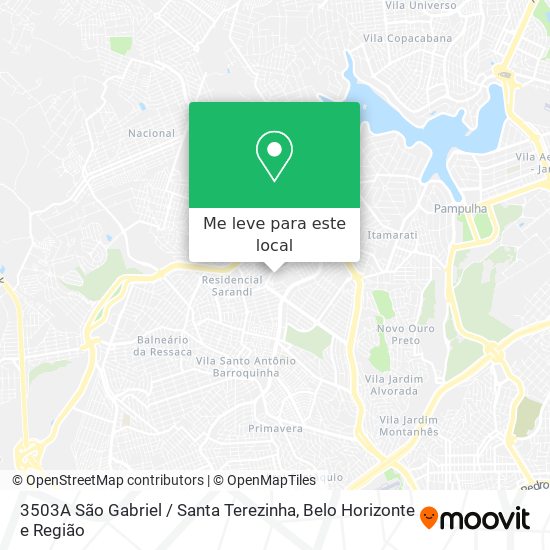 3503A São Gabriel / Santa Terezinha mapa