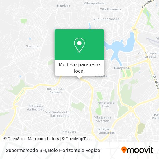 Supermercado BH mapa