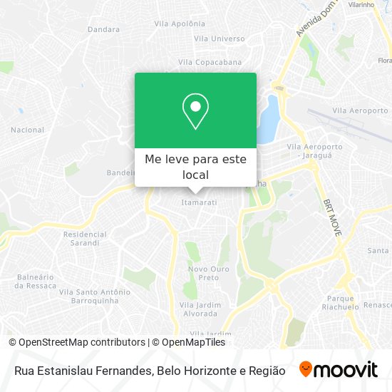 Rua Estanislau Fernandes mapa