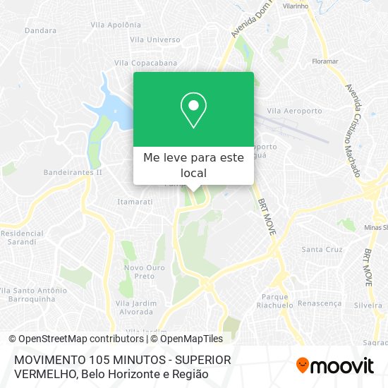 MOVIMENTO 105 MINUTOS - SUPERIOR VERMELHO mapa