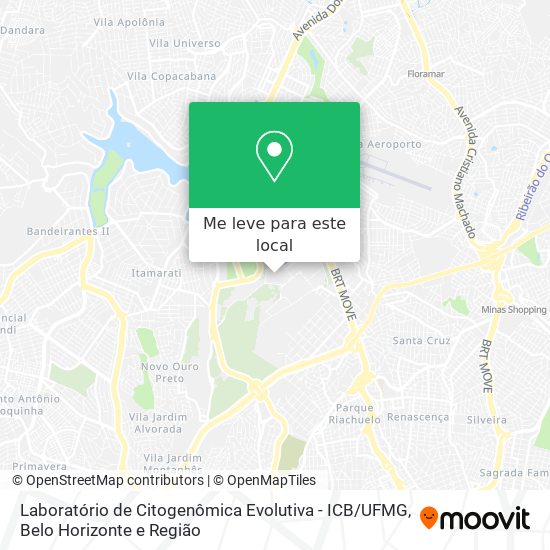 Laboratório de Citogenômica Evolutiva - ICB / UFMG mapa