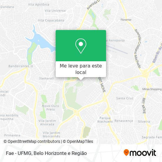 Fae - UFMG mapa