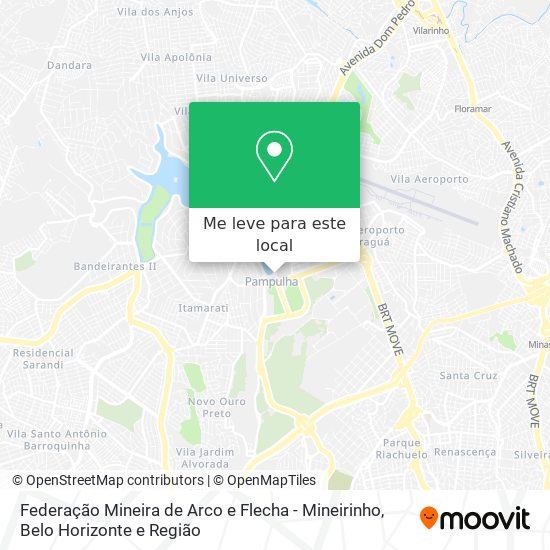 Federação Mineira de Arco e Flecha - Mineirinho mapa