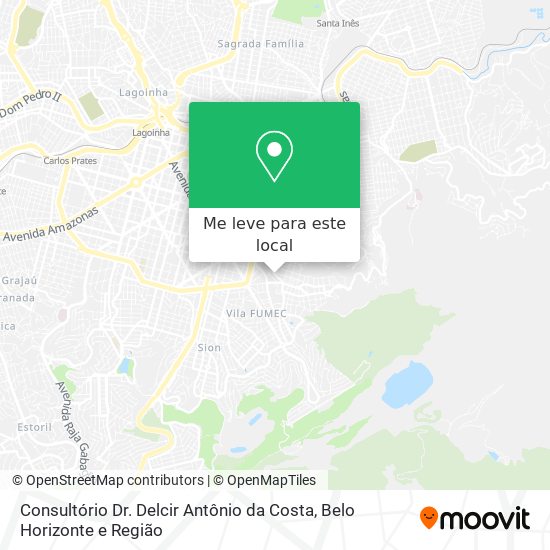 Consultório Dr. Delcir Antônio da Costa mapa