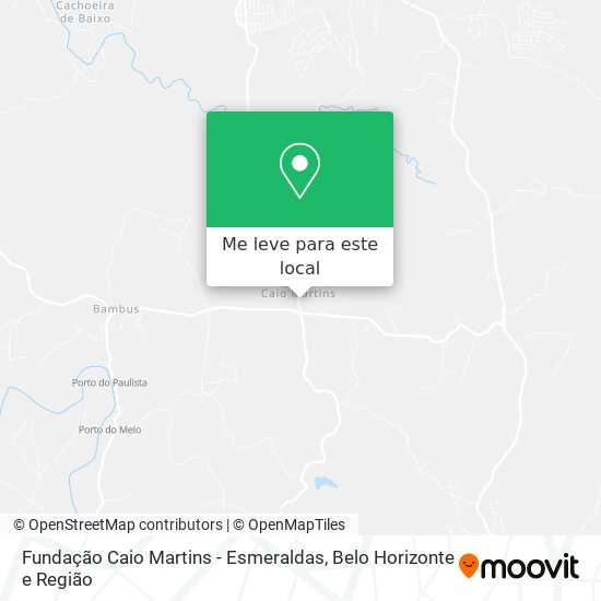 Fundação Caio Martins - Esmeraldas mapa