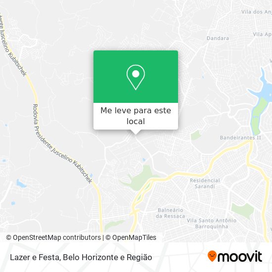 Lazer e Festa mapa