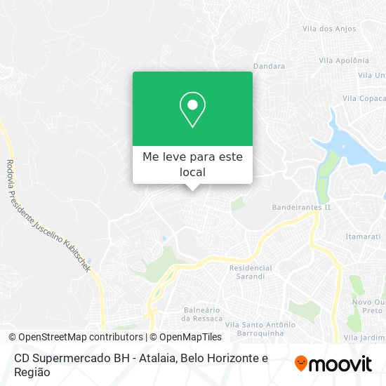 CD Supermercado BH - Atalaia mapa
