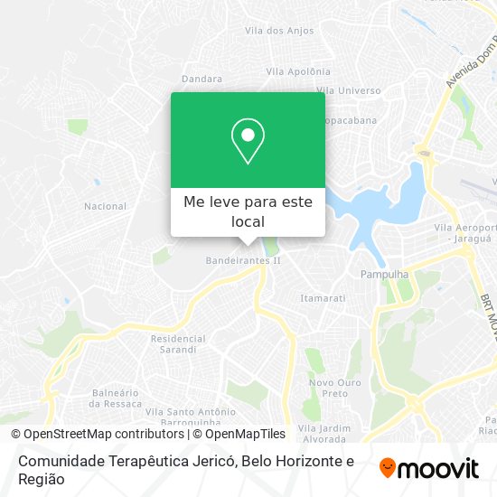 Comunidade Terapêutica Jericó mapa