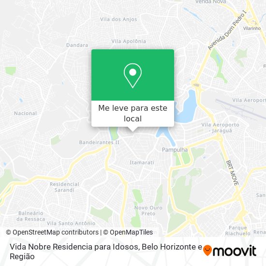 Vida Nobre Residencia para Idosos mapa
