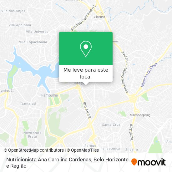 Nutricionista Ana Carolina Cardenas mapa