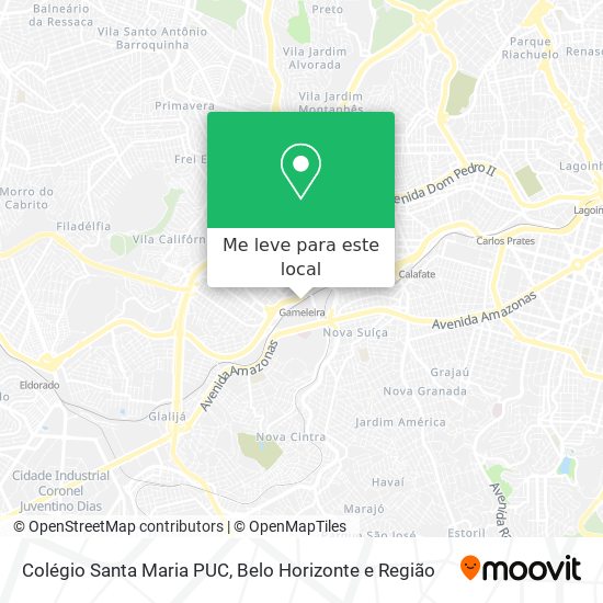 Colégio Santa Maria PUC mapa