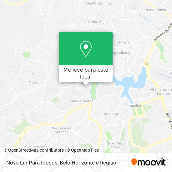 Novo Lar Para Idosos mapa