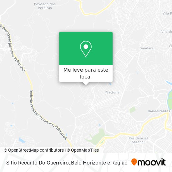Sítio Recanto Do Guerreiro mapa