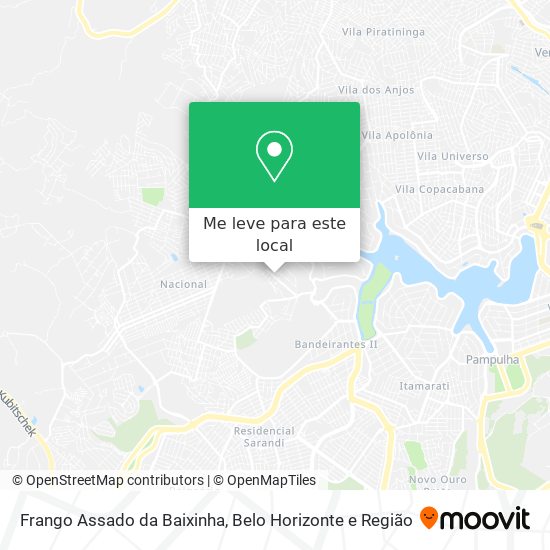 Frango Assado da Baixinha mapa