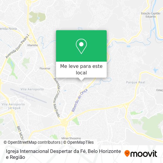 Igreja Internacional Despertar da Fé mapa