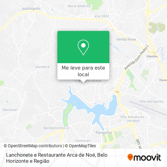 Lanchonete e Restaurante Arca de Noé mapa