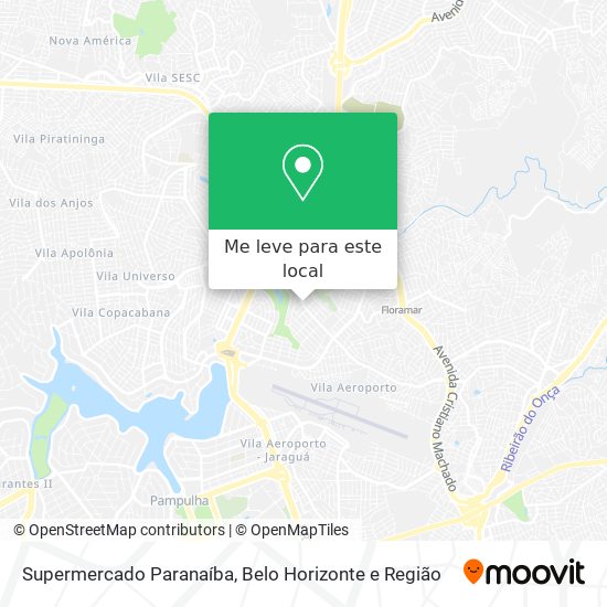 Supermercado Paranaíba mapa