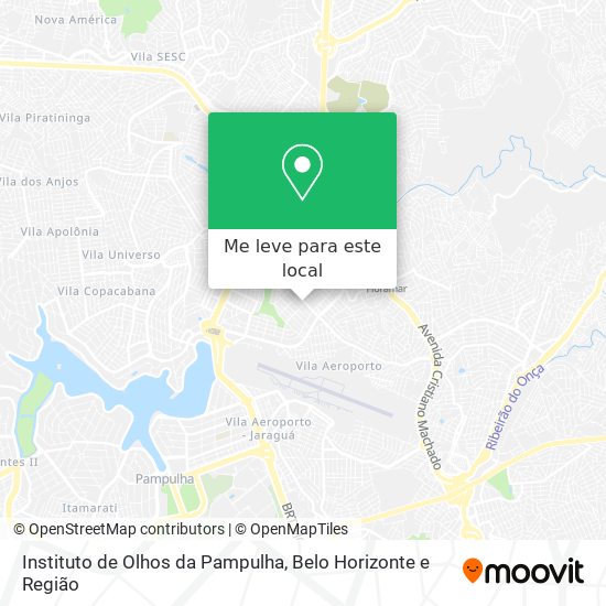 Instituto de Olhos da Pampulha mapa