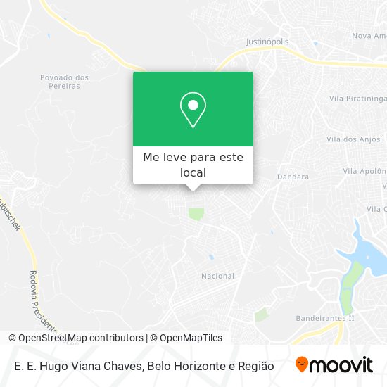 E. E. Hugo Viana Chaves mapa