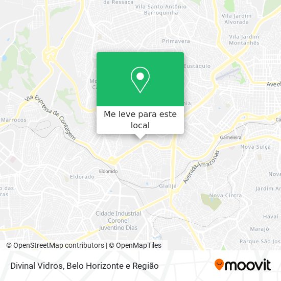 Divinal Vidros mapa