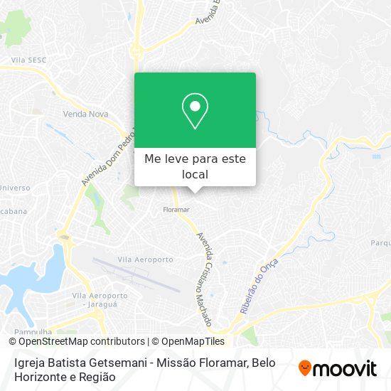 Igreja Batista Getsemani - Missão Floramar mapa
