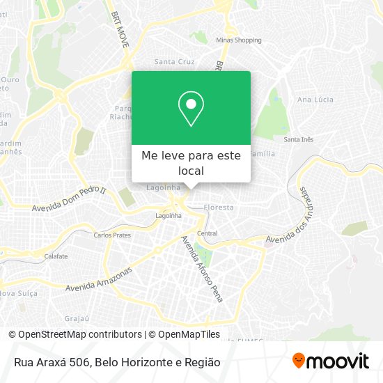 Rua Araxá 506 mapa