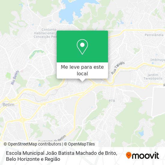 Escola Municipal João Batista Machado de Brito mapa