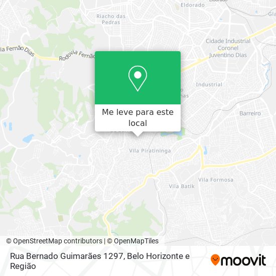 Rua Bernado Guimarães 1297 mapa
