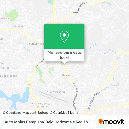 Auto Molas Pampulha mapa