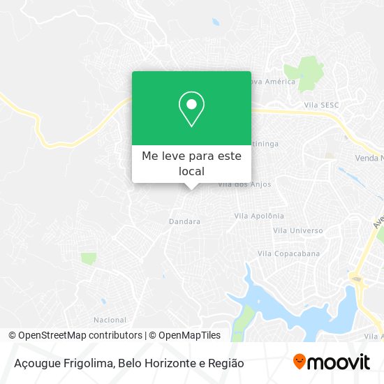 Açougue Frigolima mapa