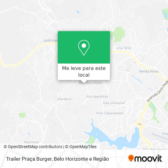 Trailer Praça Burger mapa