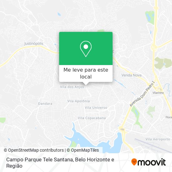 Campo Parque Tele Santana mapa