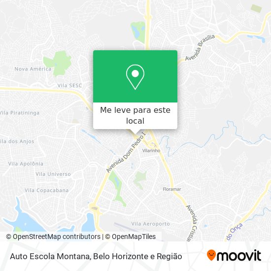 Auto Escola Montana mapa