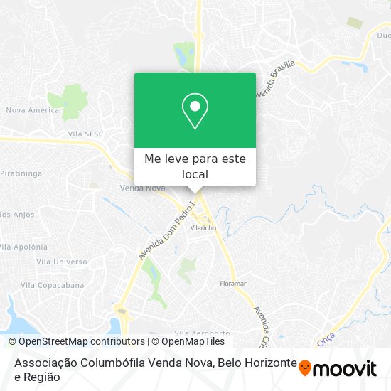 Associação Columbófila Venda Nova mapa
