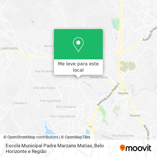 Escola Municipal Padre Marzano Matias mapa