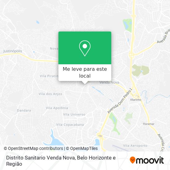 Distrito Sanitario Venda Nova mapa
