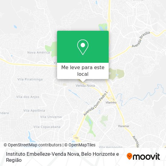 Instituto Embelleze-Venda Nova mapa